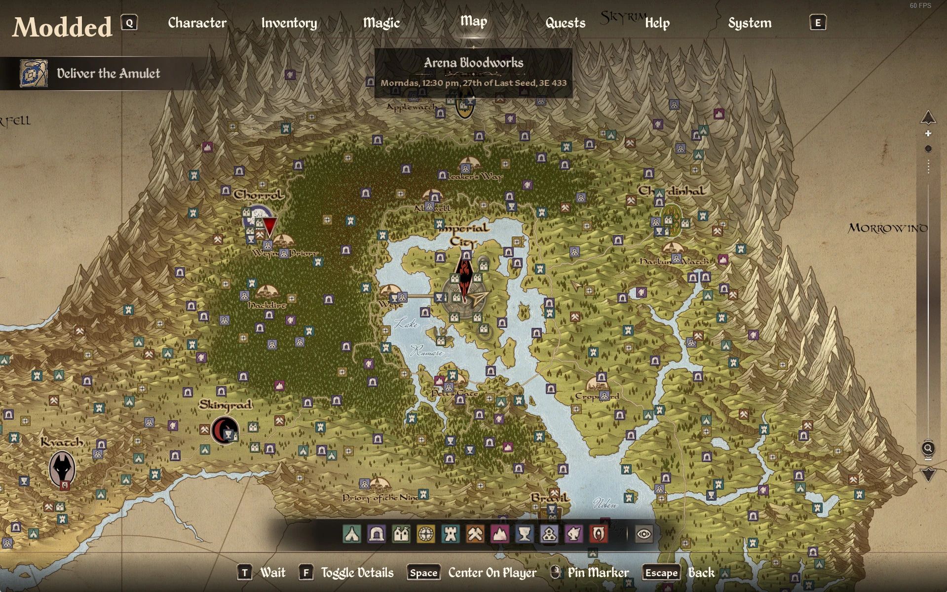 Oblivion Remastered Better Map Menu Mo...